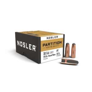Nosler Partition Rifle Bullets .30 cal .308" 170 gr RN 50/ct