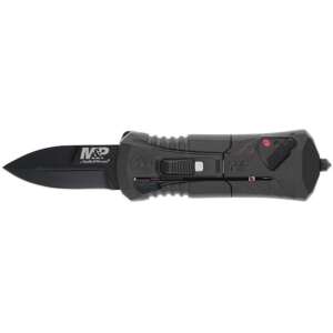 Smith & Wesson M&P Compact OTF Folding Knife 1-9/10" Spear Point Blade Grey