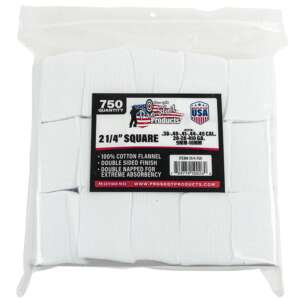 Pro-Shot 2 1/4" Square 100% Cotton Patches 750/ct