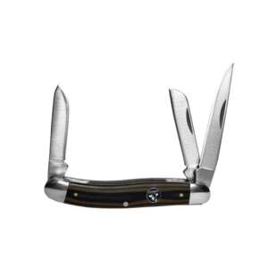 ABKT Cattleman Stockman Cowhand Series Knife 3 Blades Brown