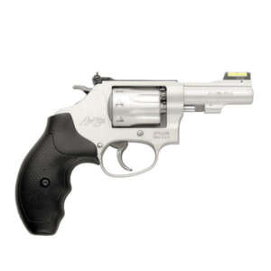 Smith & Wesson J-Frame Model 317 Kit Handgun .22 LR 8rd Capacity 3" Barrel Silver with Black Grip Hi-Viz Fixed Sights
