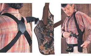 Uncle Mike's Sidekick Vertical Shoulder Holsters 4 1/2" - 5" Barrel Large Auto. - RH