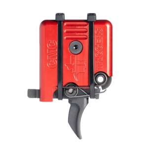 CMC Triggers AR-15/10 Single Stage Component Trigger Curved 3.5 lb Small Pin Red