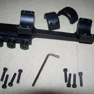 DNZ Freedom Reaper 1-Piece Forward Ring Picatinny Rail Mount - 1" Black