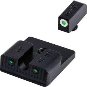 Truglo Tritium Pro Night Sights Fit Taurus Millennium G2 / 709 Slim / 740 Slim White Outline Front/Rear Green